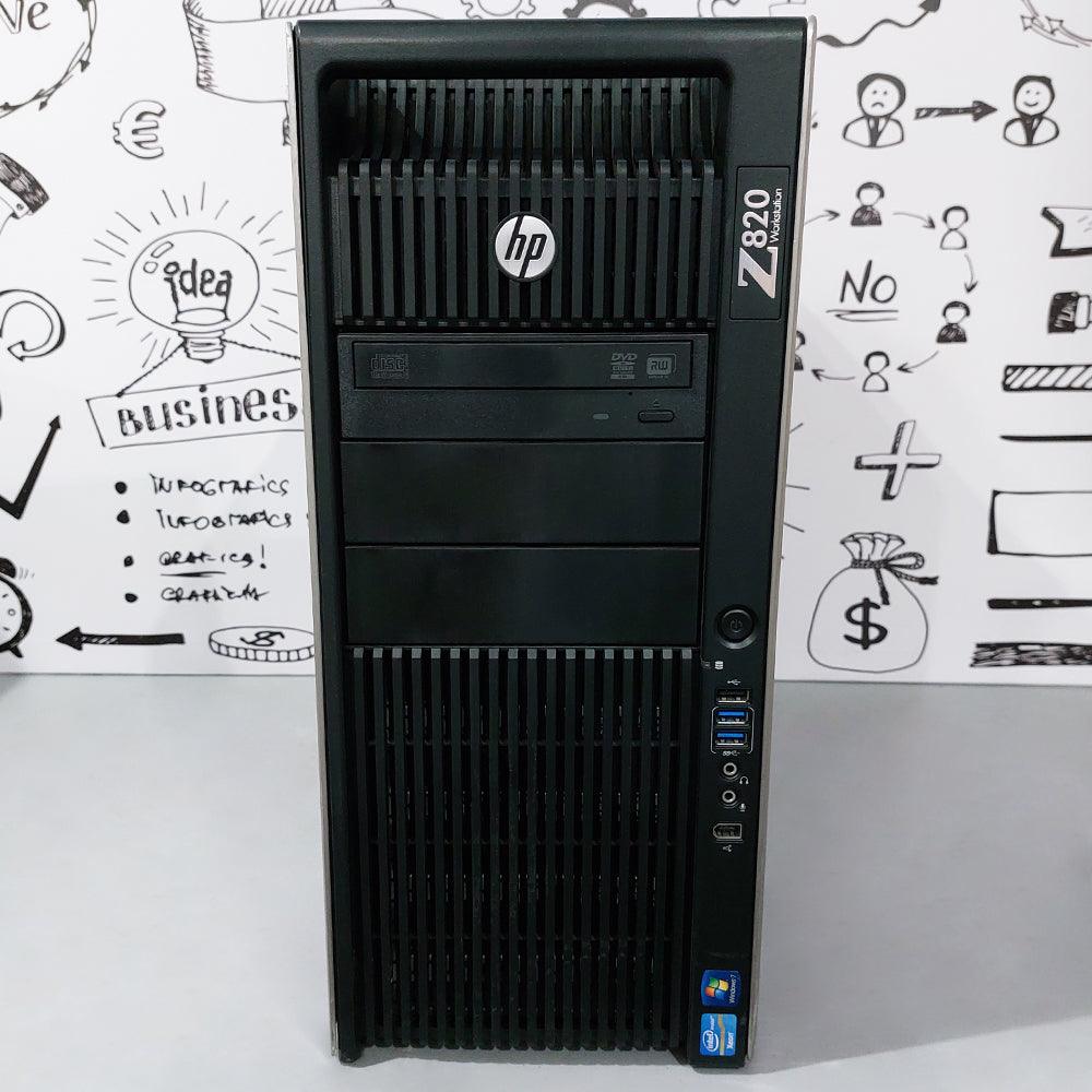 HP Z820 Tower Workstation (2x CPU Intel Xeon E5-2620 V2 - 32GB DDR3 - No Hard - No Graphics Card - DVD RW) Original Used - Kimo Store
