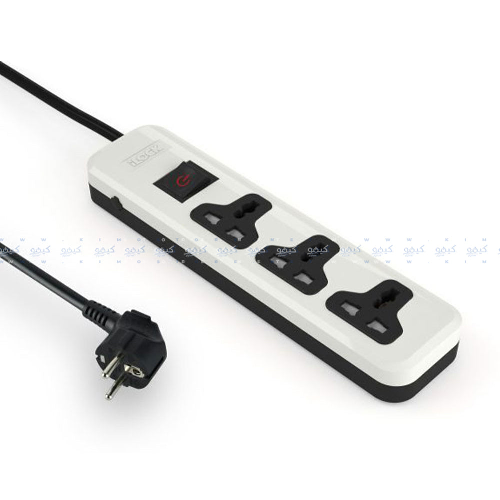 مشترك كهرباء أيلوك 3 منافذ 2860 وات 2 متر 5065