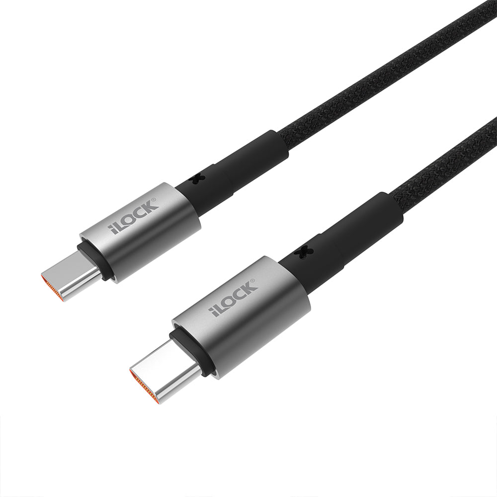 iLock 5089 Type-C To Type-C Cable 65W Fast Charging 1m - Black