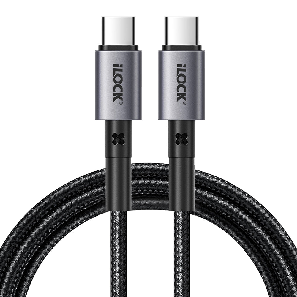 iLock 5089 Type-C To Type-C Cable 65W Fast Charging 1m - Black