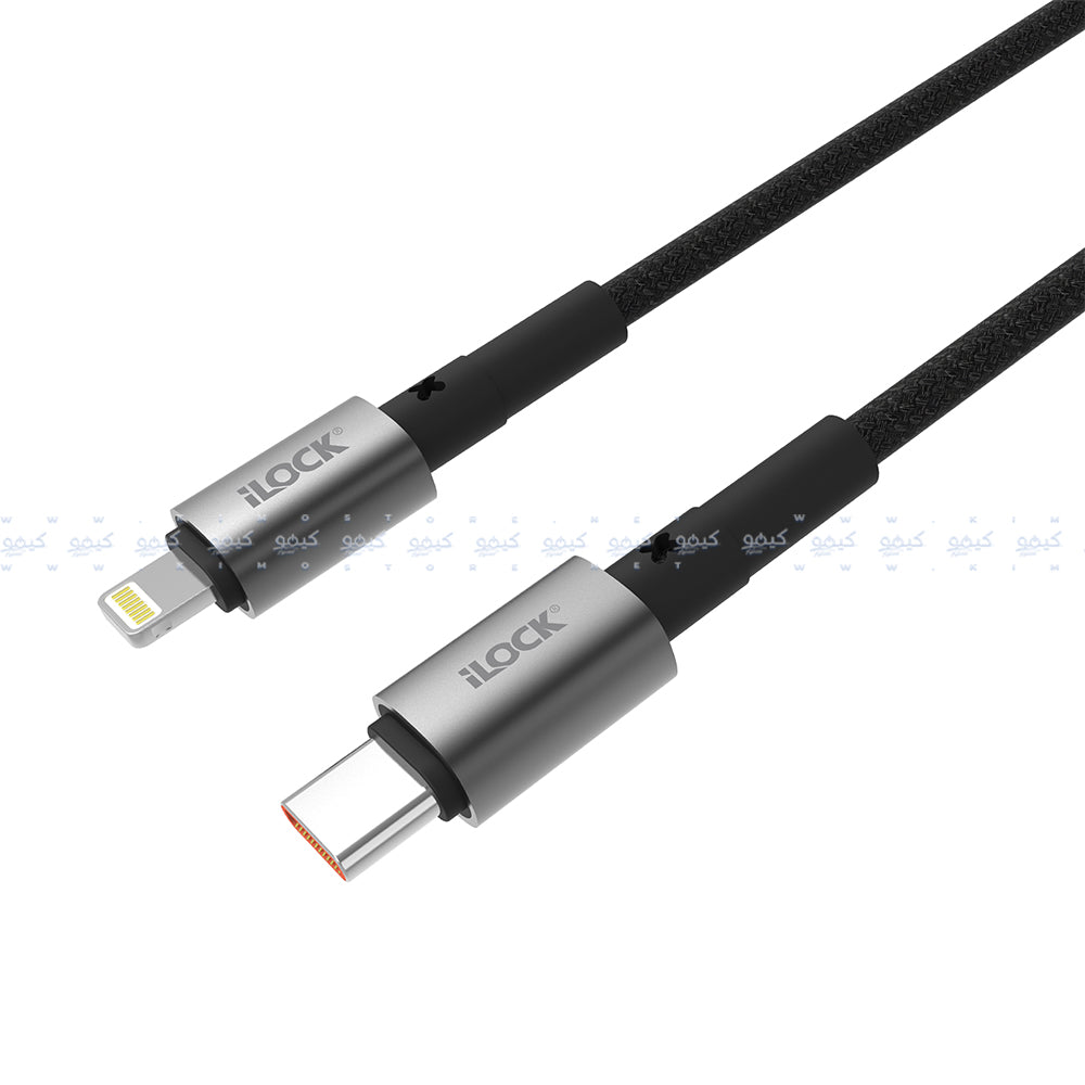 iLock 5090 Type-C To Lightning Cable 30W Fast Charging 1m - Black