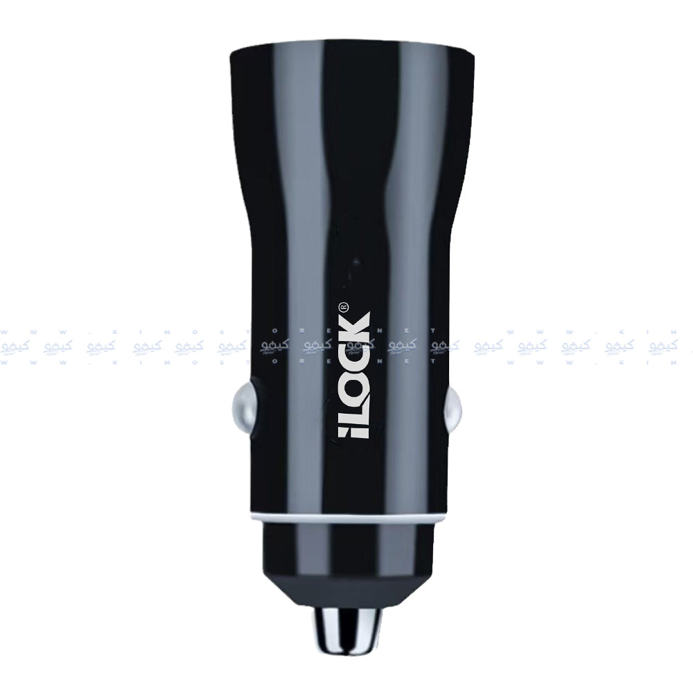iLock 5096 Car Charger PD Type-C + QC3.0 USB 60W Fast Charging - Black