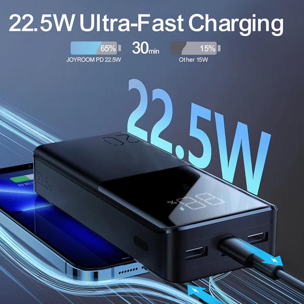 Joyroom JR-QP192 Power Bank 2x USB + Type-C + Micro 22.5W Fast Charging 20000mAh