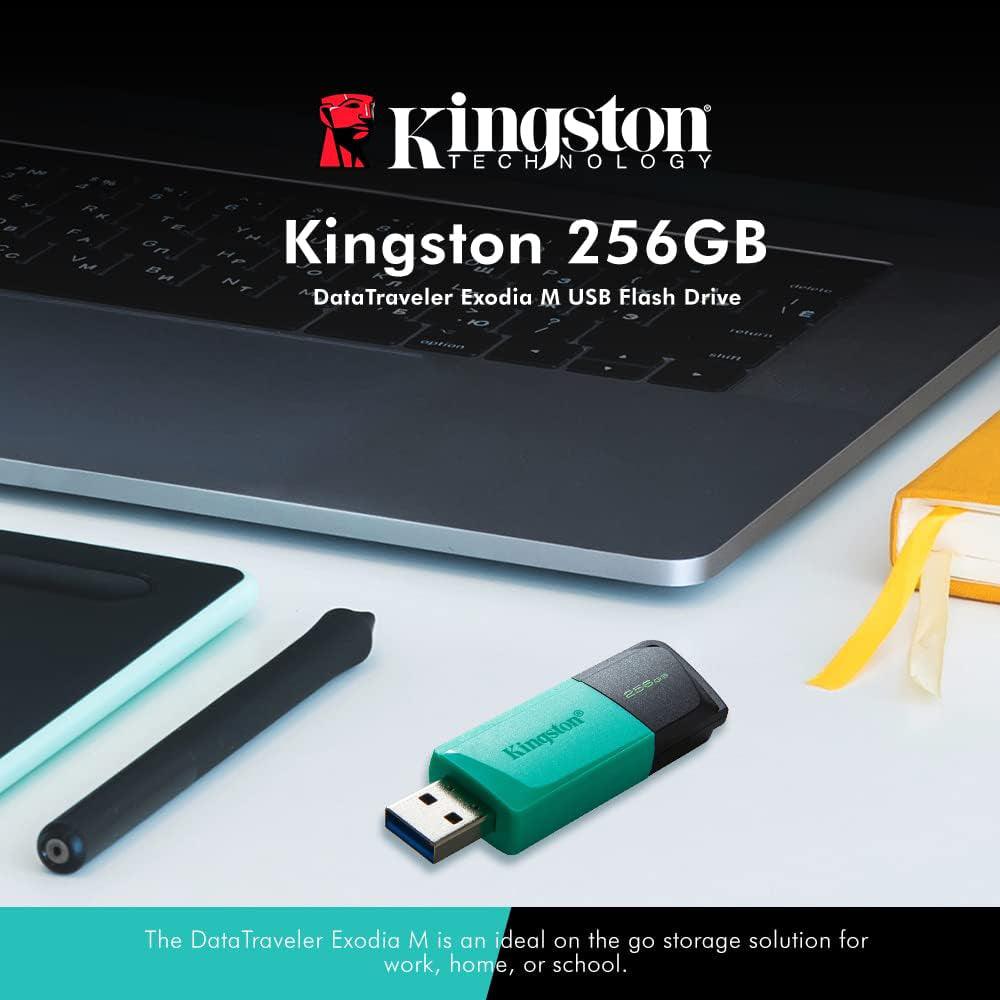 فلاش ميموري كينجستون 256 جيجابايت DataTraveler Exodia M