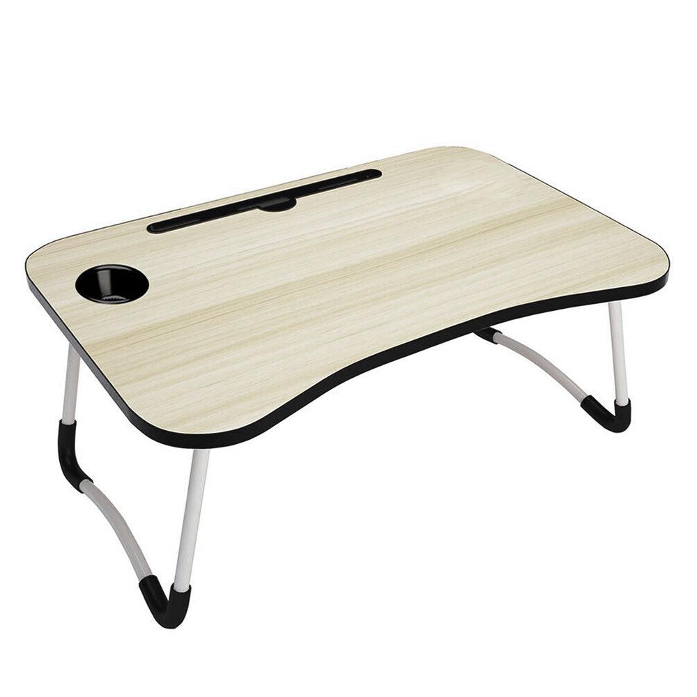 Lion Foldable Wooden Laptop Table - Beige