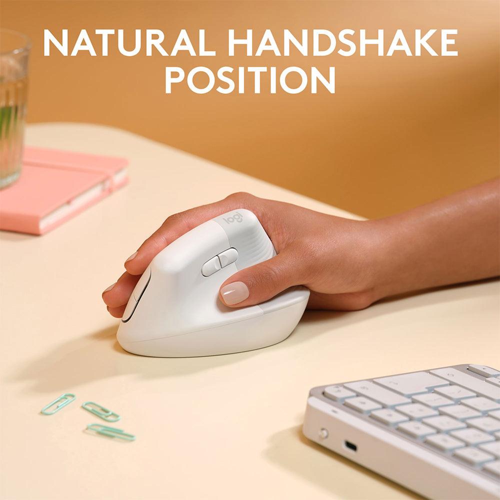 Logitech Lift Vertical Ergonomic Bluetooth Wireless Mouse 4000Dpi - Kimo Store