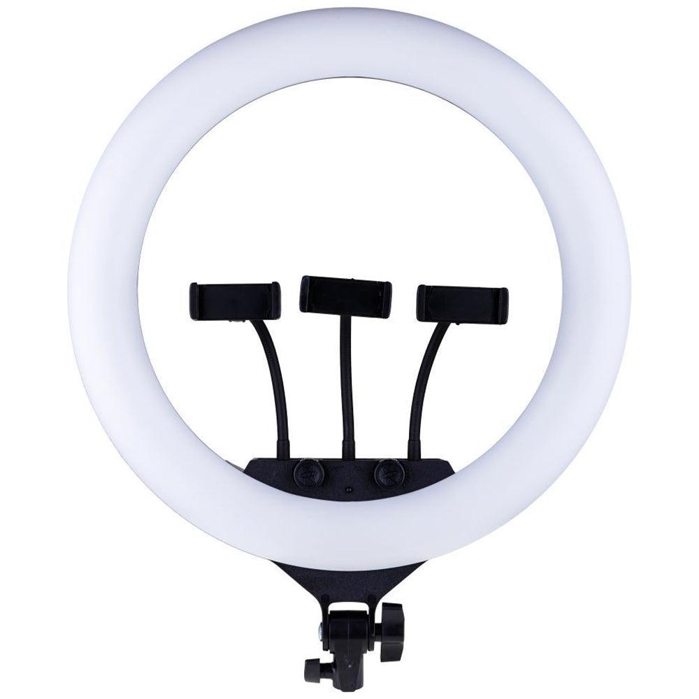M36E LED Selfie Ring Light With Triple Phone Holder 36cm