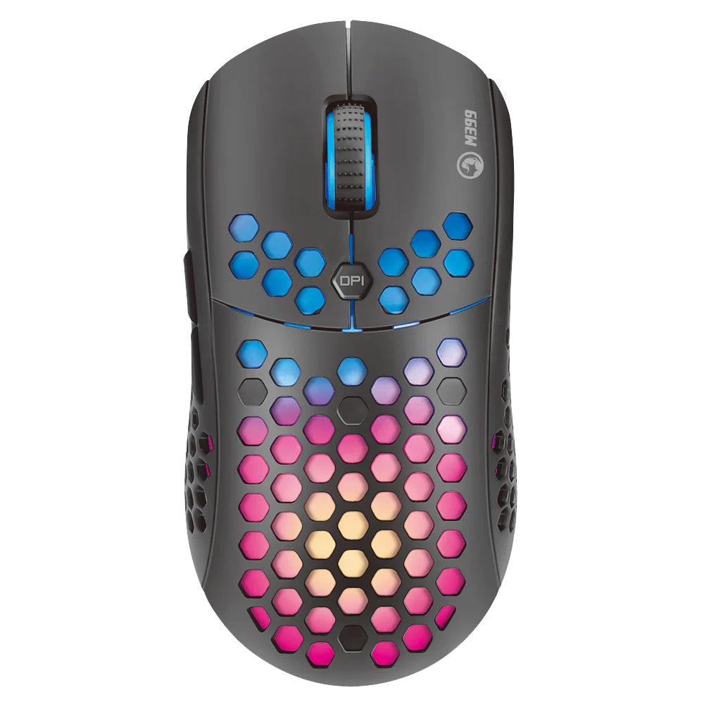 Marvo M399 Honeycomb RGB Gaming Wired Mouse 6400Dpi
