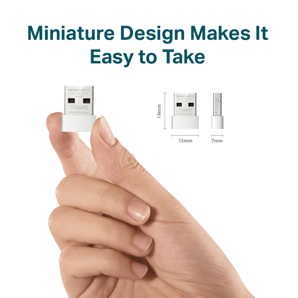 Mercusys MW150US Wireless USB Adapter 150Mbps - Kimo Store