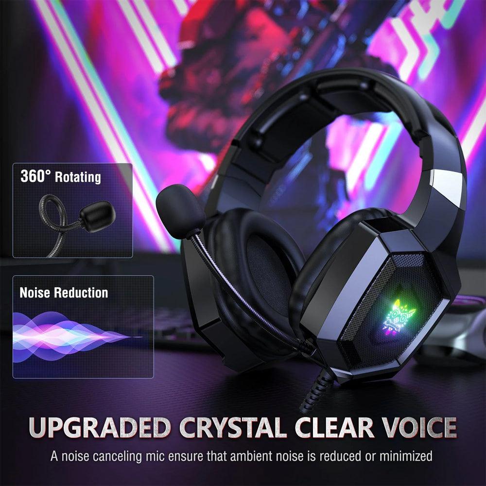 Onikuma K8 Gaming Headset - Black - Kimo Store