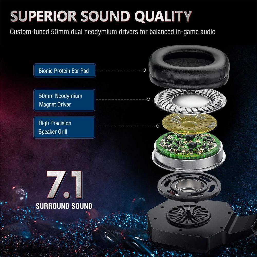 Onikuma K8 Gaming Headset - Black - Kimo Store