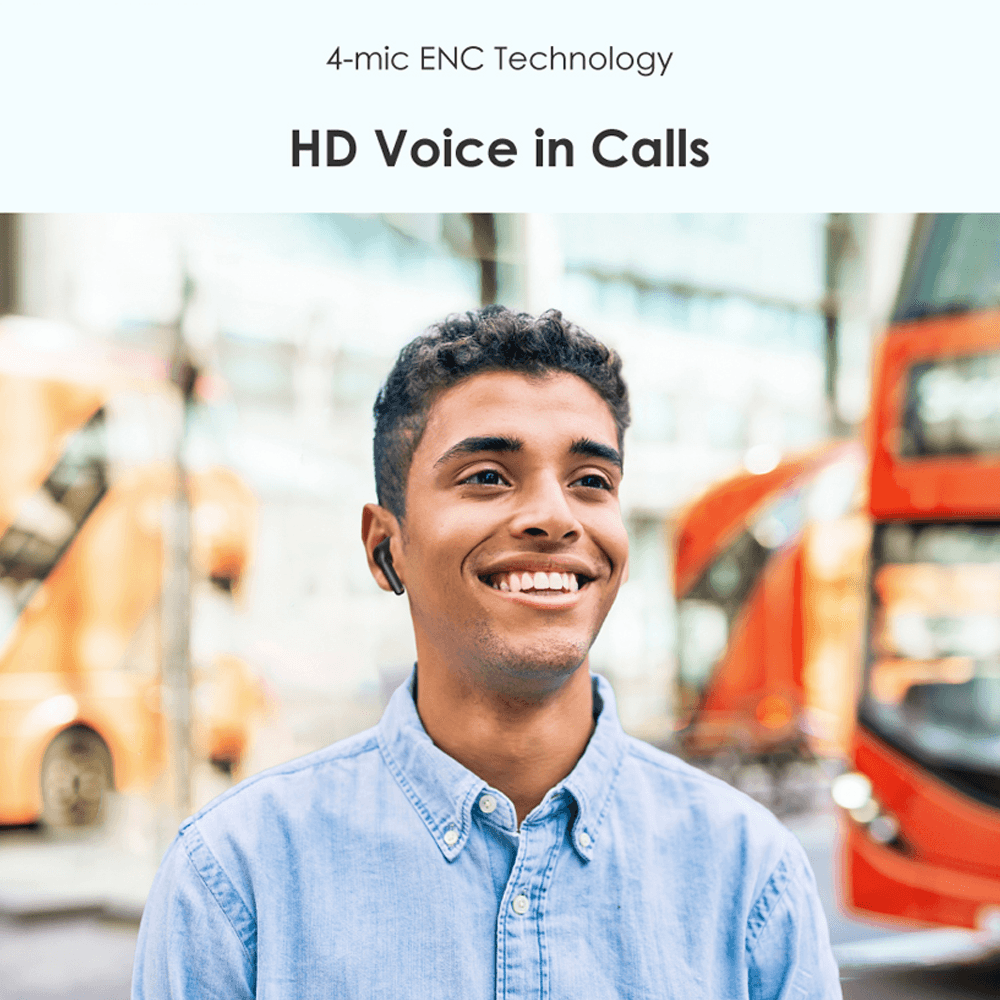 ايربادز اورايمو FreePods 3C OEB-E104DC True - أبيض