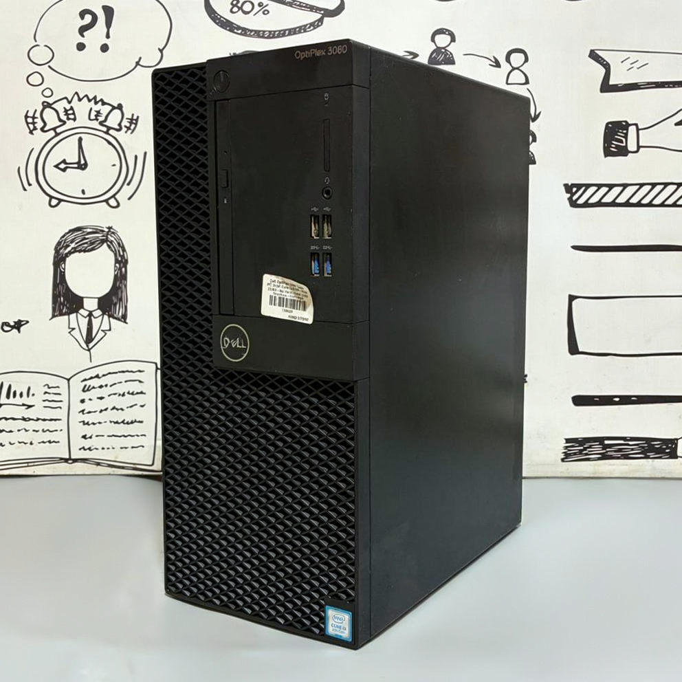 Dell OptiPlex 3060 Tower PC (Intel Core i3-8100 - 8GB DDR4 - No Hard - Intel UHD Graphics) Original Used