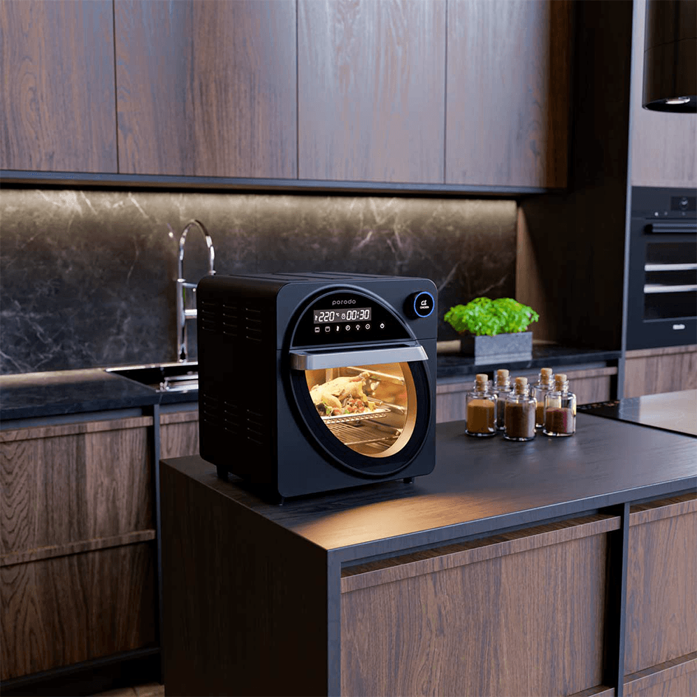 Porodo Lifestyle Dual Mode Touch Control Air Fryer & Oven 14.5L 1700W - Kimo Store