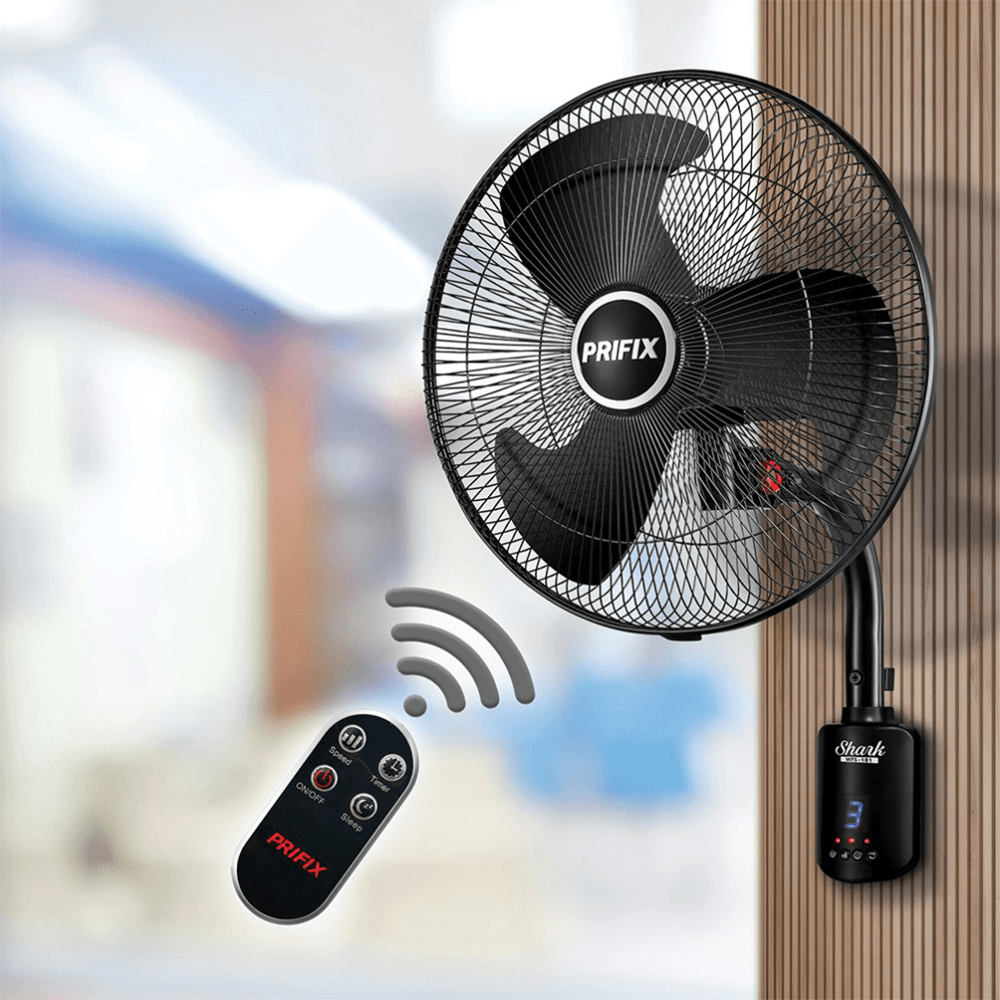 مروحة حائط بريفيكس مع ريموت 18 بوصة