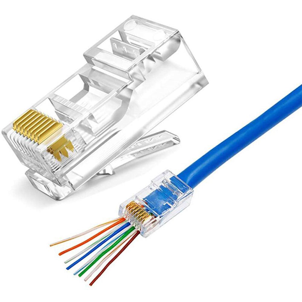Root Passthrough RJ45 Cat6 (100 Pcs) - Kimo Store