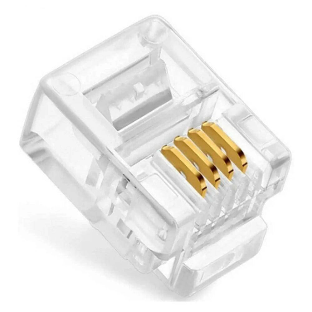 Skyteck Plastic Telephone RJ11 (100 Pcs)