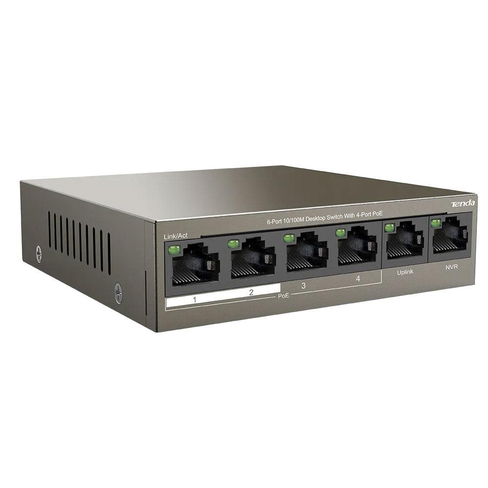 Tenda TEF1106P-4-63W Unmanaged Desktop PoE Switch 6 Port