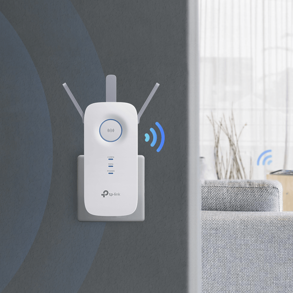 TP-Link RE450 Wi-Fi Range Extender 1Port 3 Antenna 1750Mbps - Kimo Store