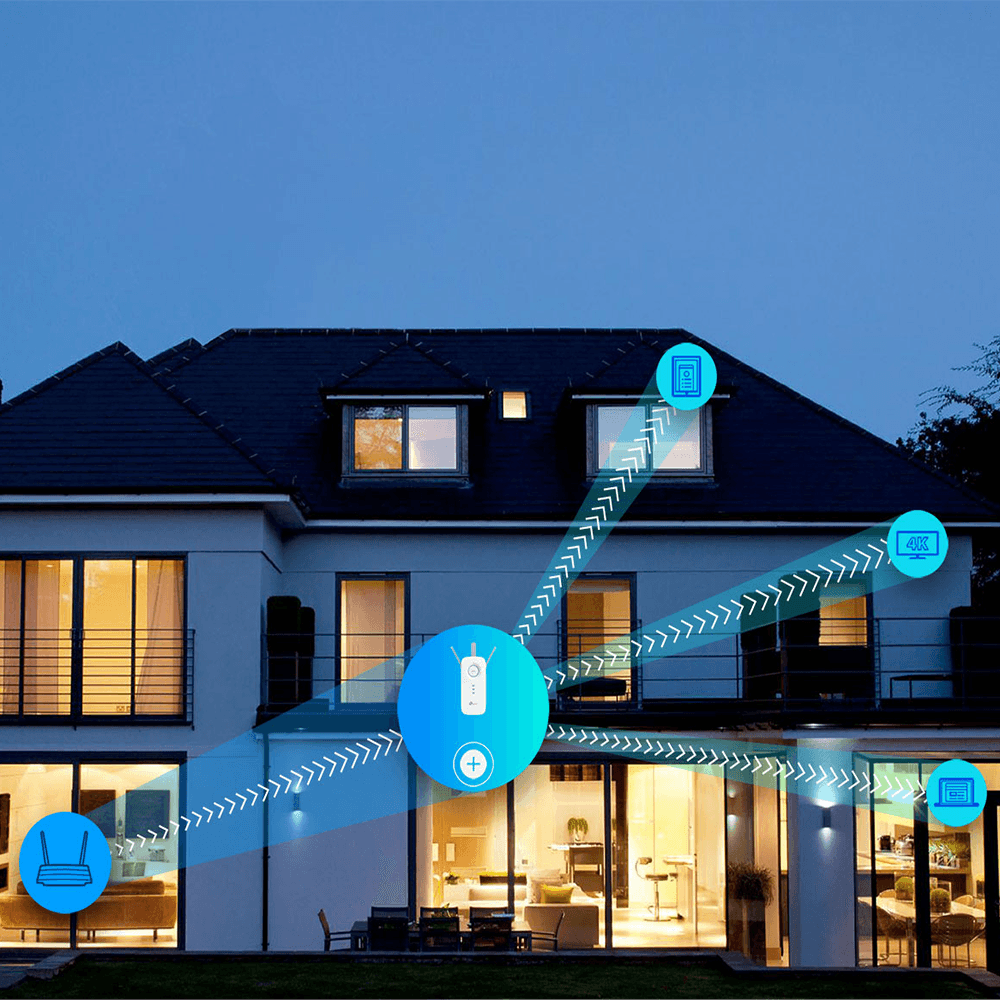 TP-Link RE450 Wi-Fi Range Extender 1Port 3 Antenna 1750Mbps - Kimo Store