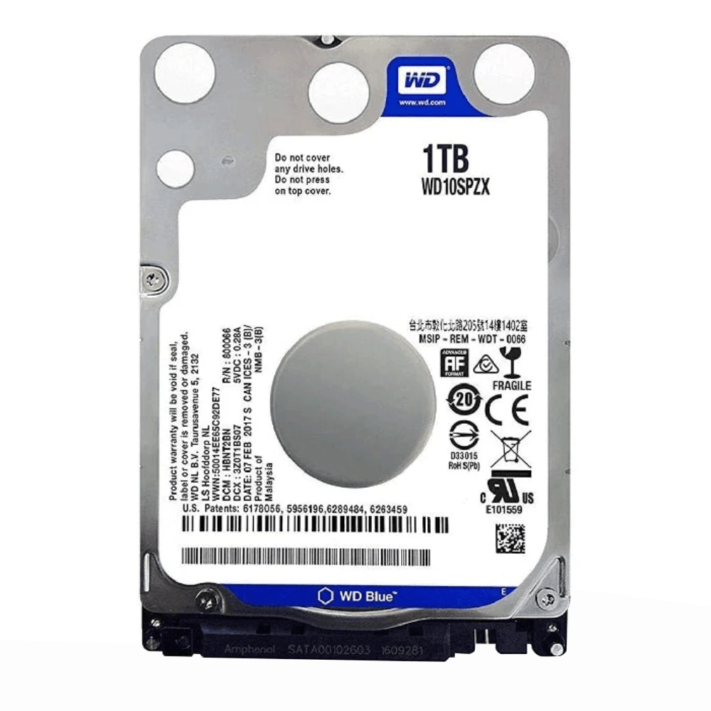 Western Digital 1TB 2.5 Inch Internal Laptop Hard Drive (Original Used) - Kimo Store