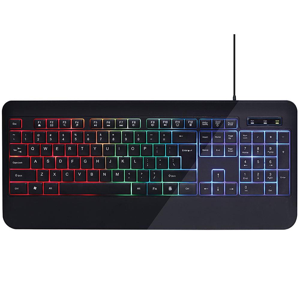 Zero ZR-2090 Rainbow Wired Gaming Keyboard English & Arabic