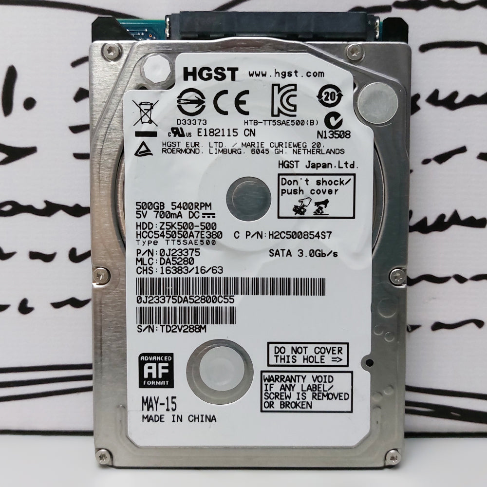 HGST HTB-TT5SAE 500GB 2.5 Inch Internal Laptop Hard Drive (Original Used)