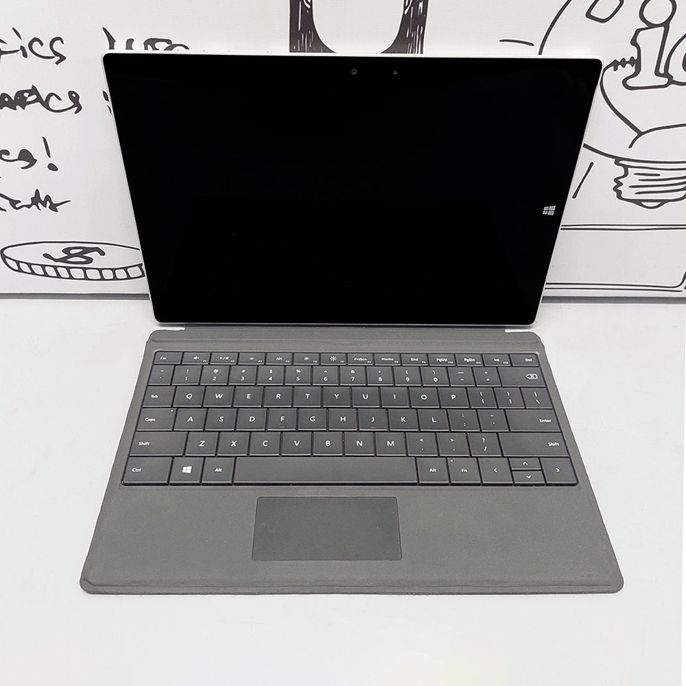 لاب توب ميكروسوفت SURFACE PRO 3 (انتل كور I5-4300U - رام 4 جيجابايت DDR3 - هارد 128 جيجابايت SSD - انتل HD جرافيكس - شاشة 12.0 بوصة 2K تاتش سكرين - كاميرا مزدوجة) استعمال خارج
