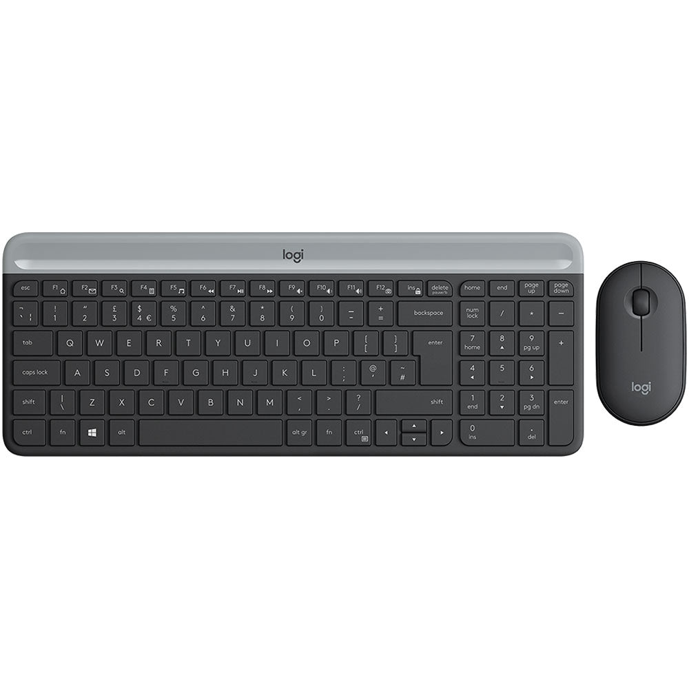 Logitech MK470 Slim Wireless Keyboard + Mouse Combo English & Arabic
