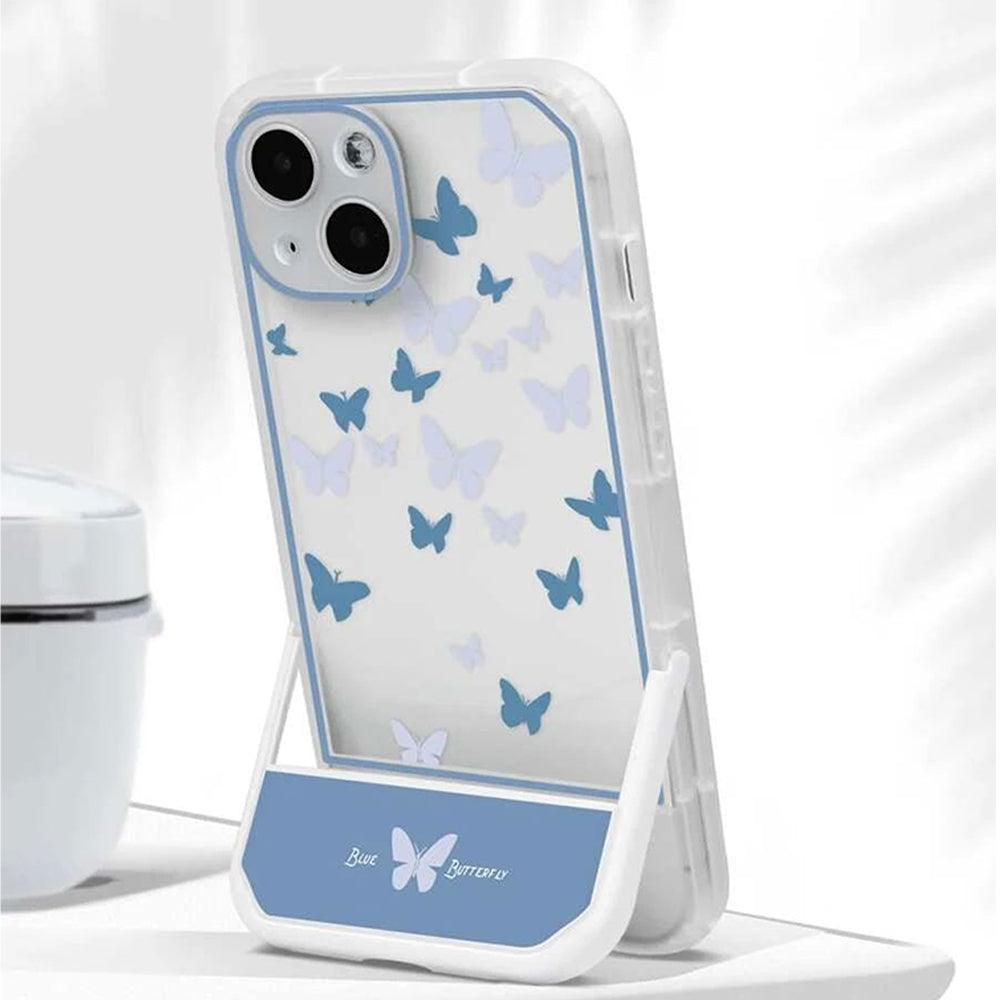 ButterflyPatternPhoneCoverWithHolderAppleiPhone_1