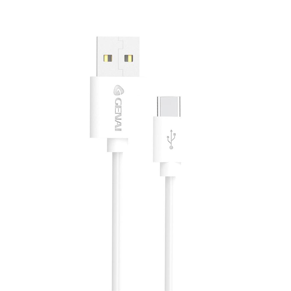 Genai GL-Q26 USB To Type-C Cable 6A 120W Fast Charging 1m - White - Kimo Store