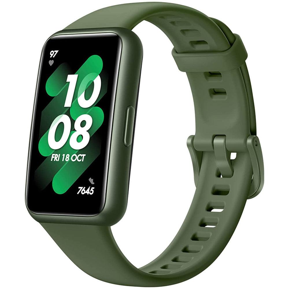 Huawei Band 7 LEA-B19 Green Durable Polymer Case With Wilderness Green Silicone Strap