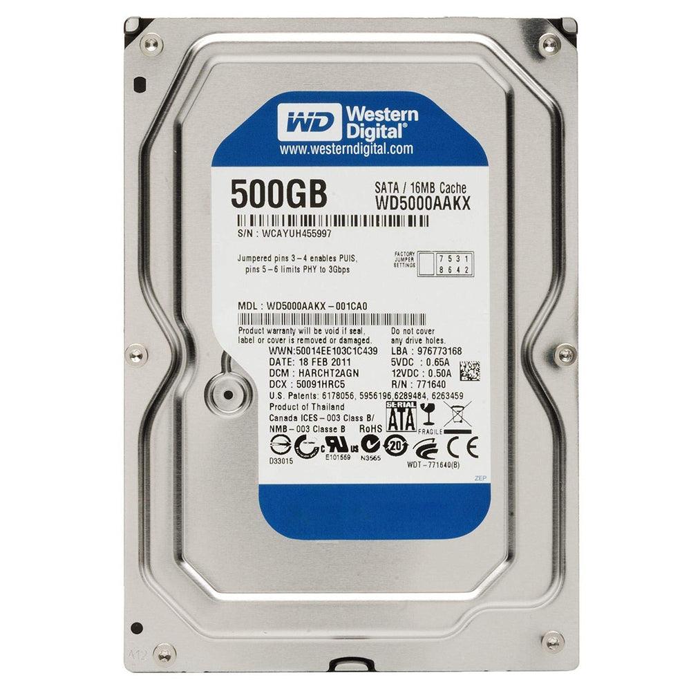 WesternDigitalWD500AAKX500GB3.5inchInternalPCHardDrive_OriginalUsed