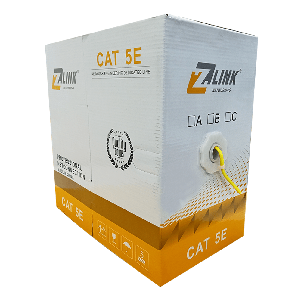 كابل نت وورك زد لينك 305 ياردة Cat5 UTP - أصفر