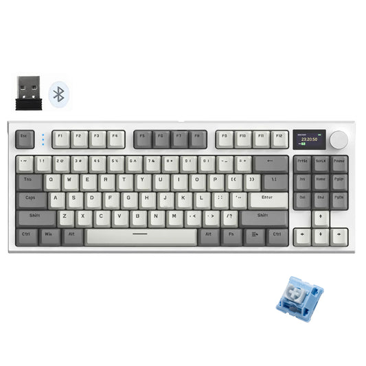 Attack Shark K86 Blue Whale Switch Triple Mode Rechargeable Bluetooth Wireless & Wired RGB Gaming Keyboard English & Arabic