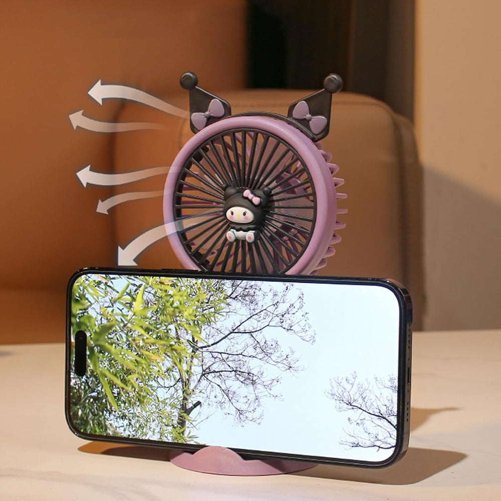 260 مروحة صغيرة محمولة قابله للشحن - بنفسجي 