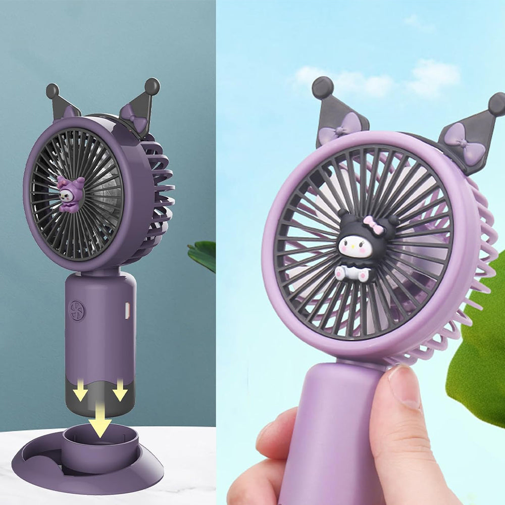 260 مروحة صغيرة محمولة قابله للشحن - بنفسجي 