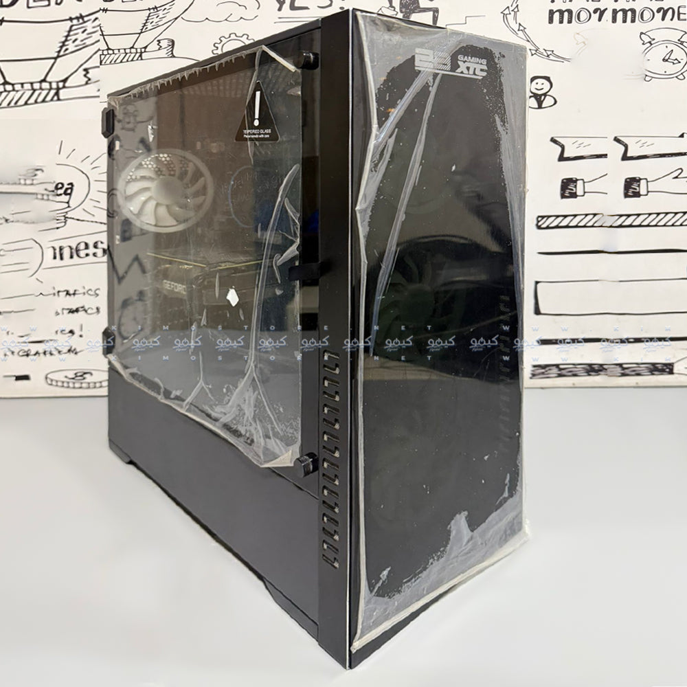 كيس ميد تاور تو بي جيمينج (انتل كور i7-12700F - رام 32 جيجابايت (2x16) - هارد كينجستون 500 جيجابايت NVMe PCIe M.2 SSD - اسوس جيفورس12 جيجابايت RTX 3060 GDDR6 - مازربورد اسوس برايم H610M-K D4- باورسبلاى سيسونيك 650W) تجميعة استعمال