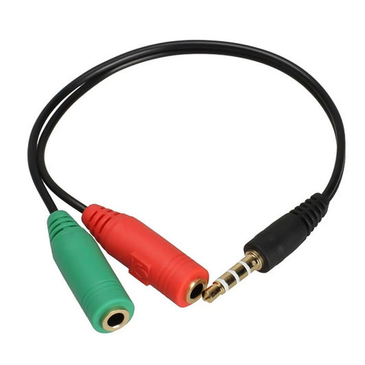 2B CV198 Audio Male To 2 Audio Female Converter