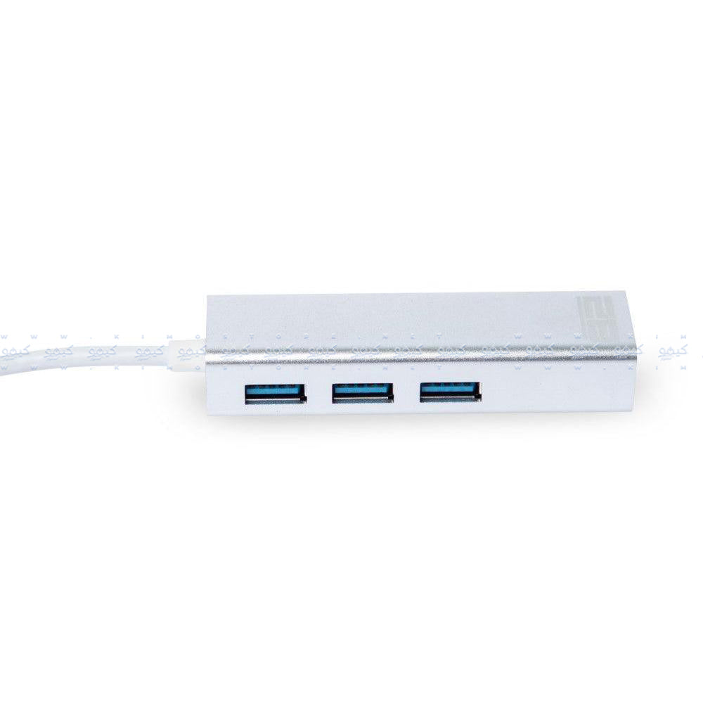 2B CV568 Type-C To USB HUB Converter 3 Ports With Ethernet