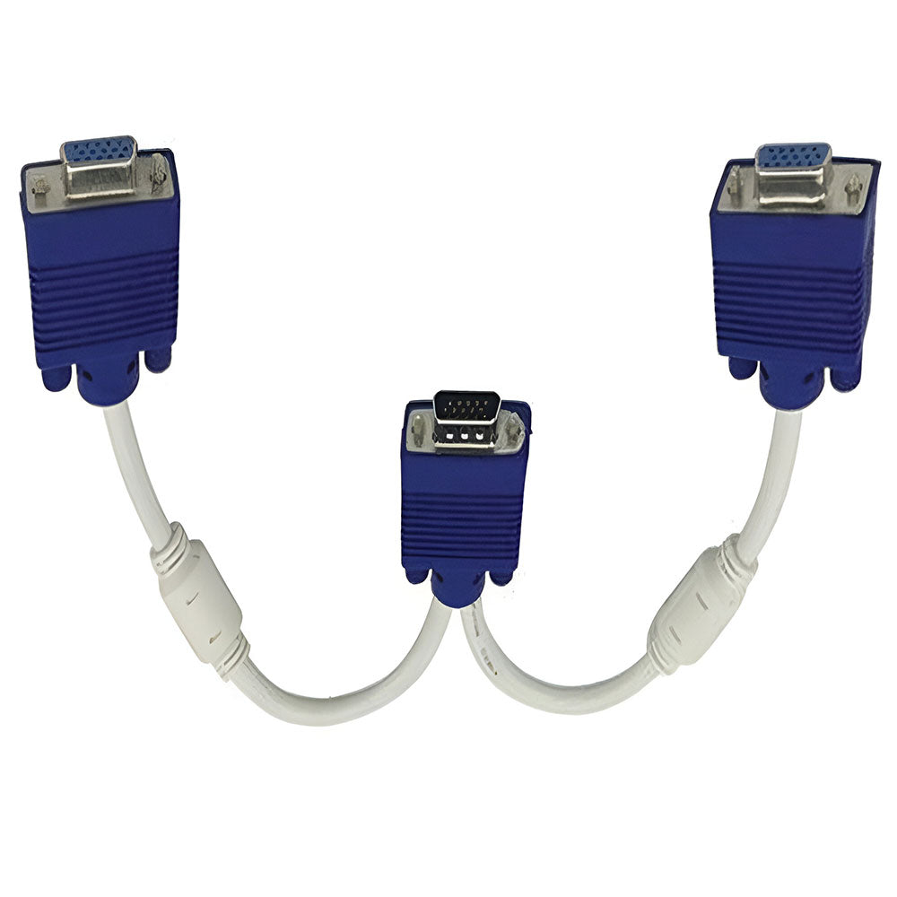 كابل شاشة VGA توبي ذكر إلي 2 أنثي CV733 