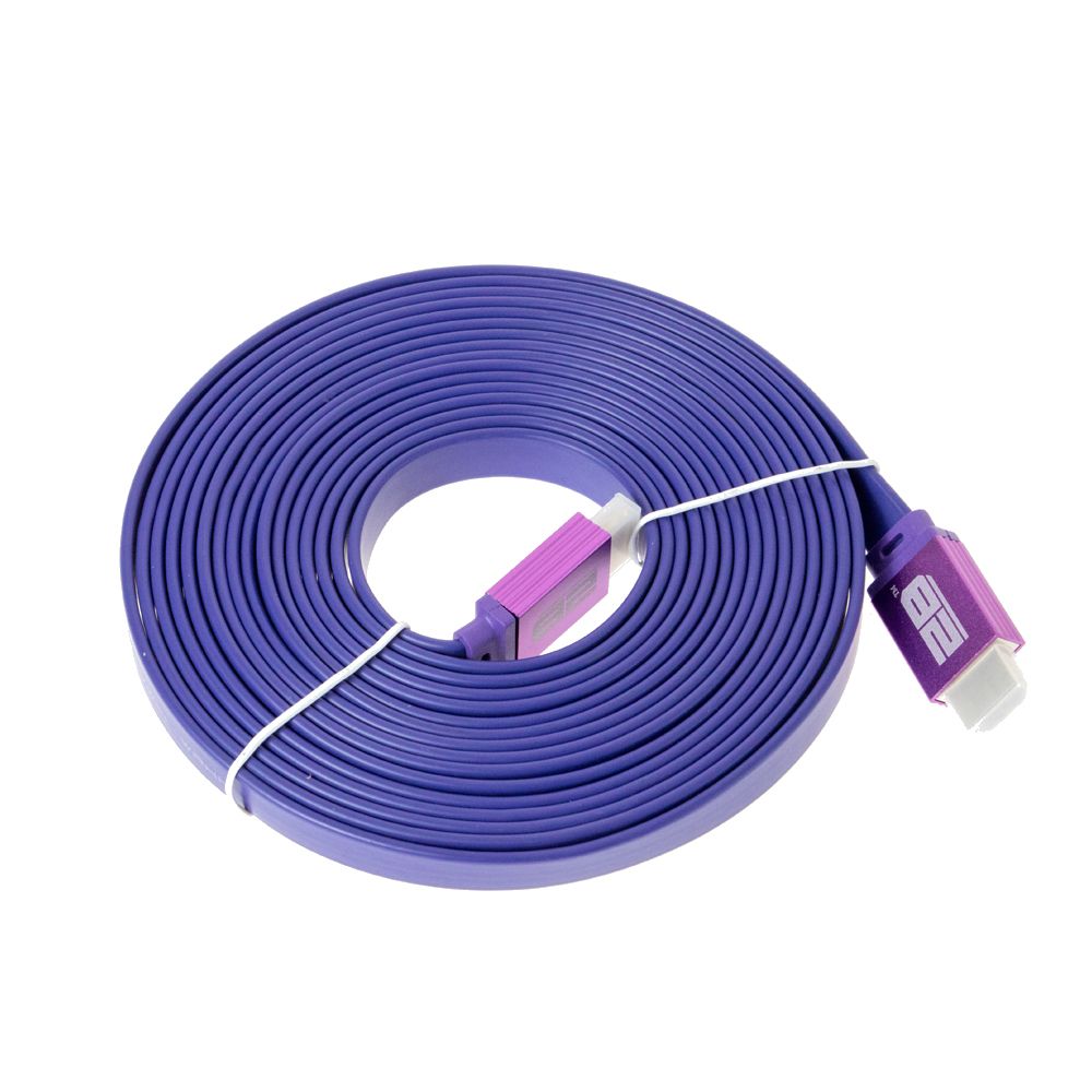 2B CV894 HDMI Flat Monitor Cable 5m - Purple