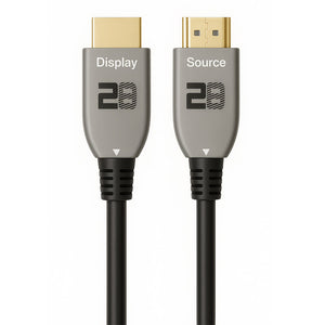 كابل شاشة HDMI توبي فايبر اوبتيكال 20 متر DC292 4K - اسود