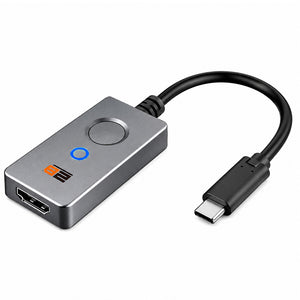 2B DC362 Smart Control Type-C To HDMI Converter 10cm - Black