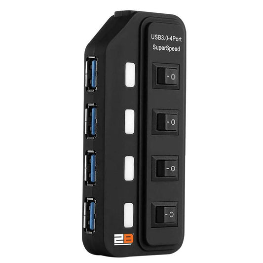 2B US318 USB 3.0 HUB 4 Ports + 4 Switches