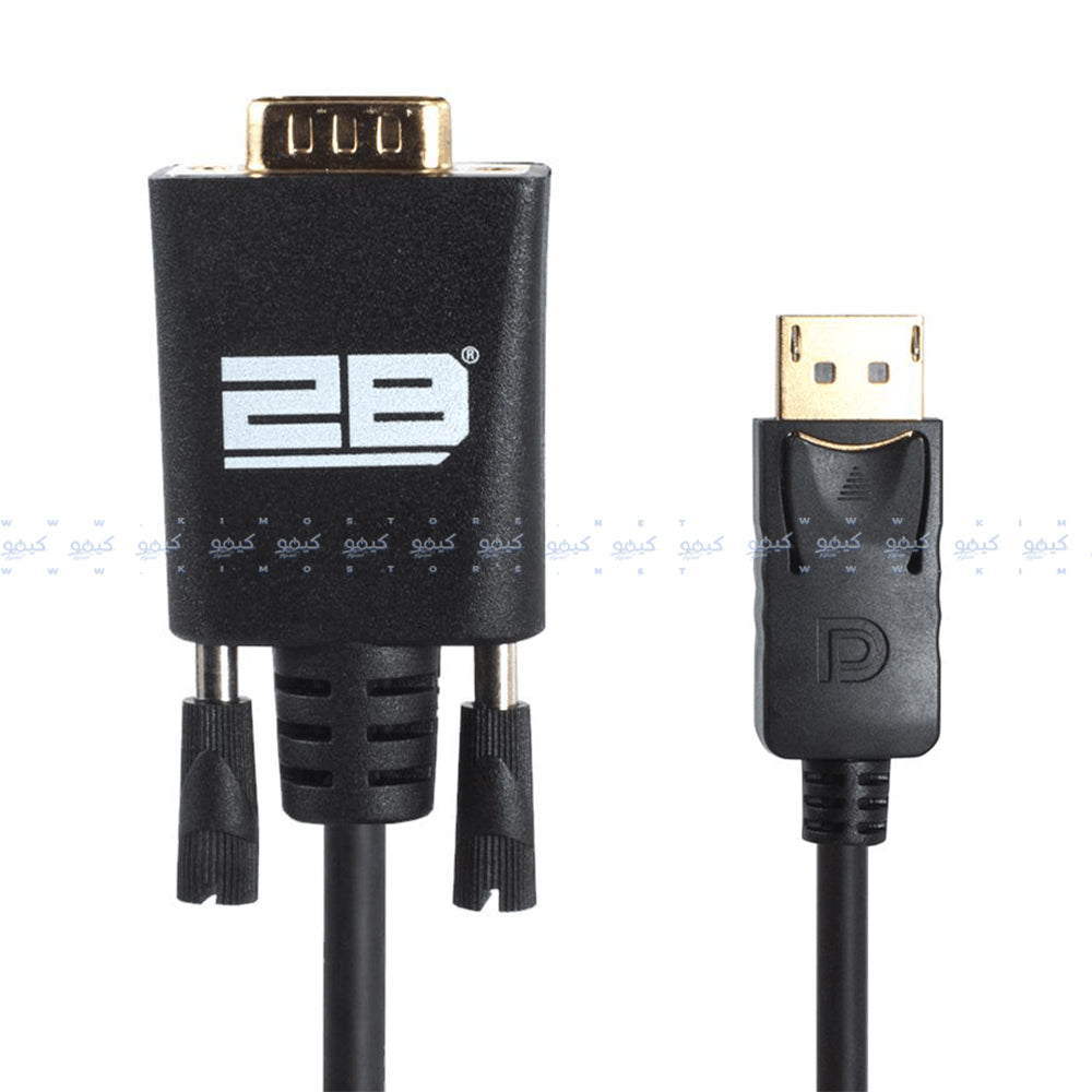 2B DC605 DisplayPort To VGA Converter Cable 1.8m
