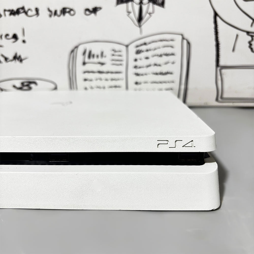 Sony PS4 Slim Console 500GB White Edition + 2 x Dualshock Wireless Controller Ver 11.5 (Original Used)