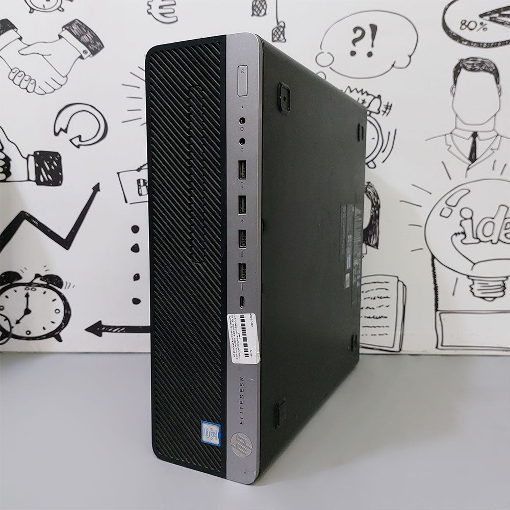 HP EliteDesk 800 G5 SFF Desktop PC (Intel Core i5-8500T - 8GB DDR4 - No Hard - Intel UHD Graphics - DVD RW) Original Used