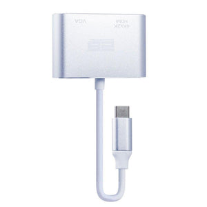 2B CV143 Type-C To (VGA+ HDMI) Converter