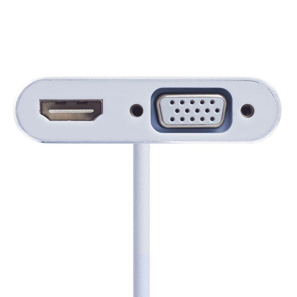 2B CV143 Type-C To (VGA+ HDMI) 